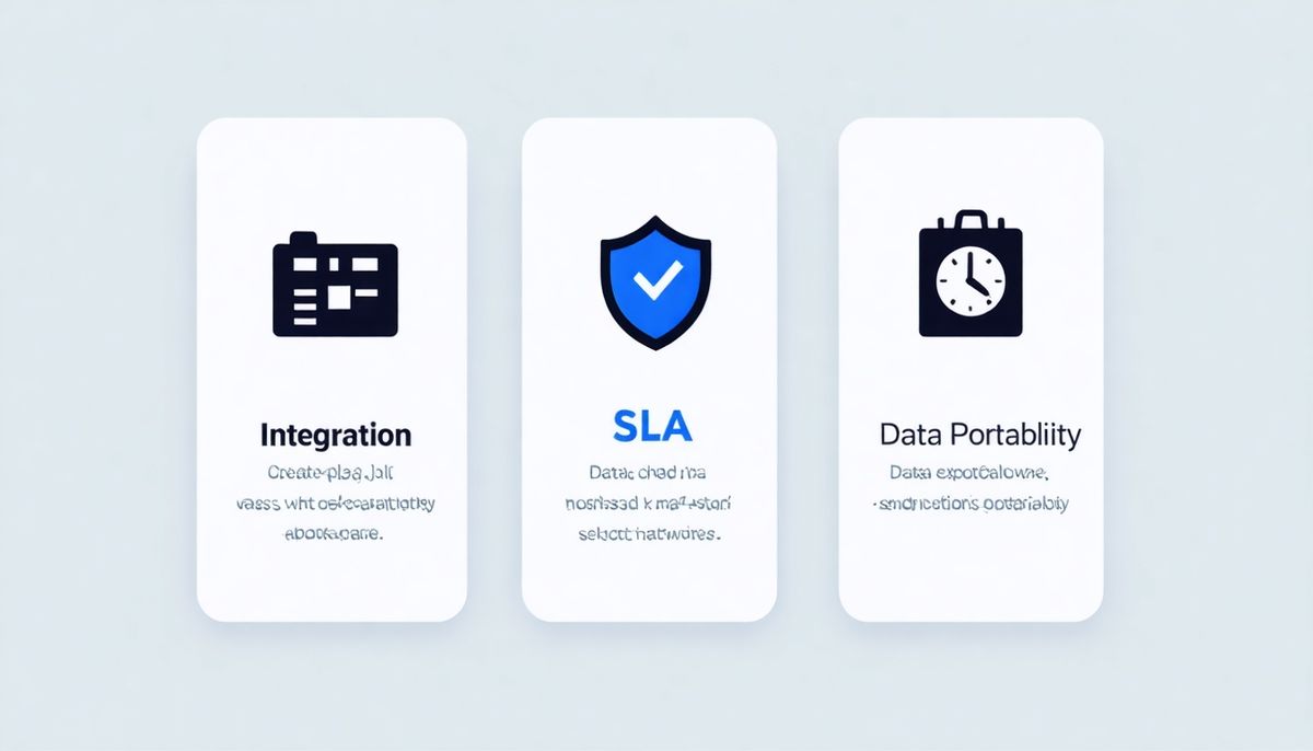 SaaS Seçerken Kontrol Listesi: Entegrasyon, SLA ve Veri Taşınabilirliği